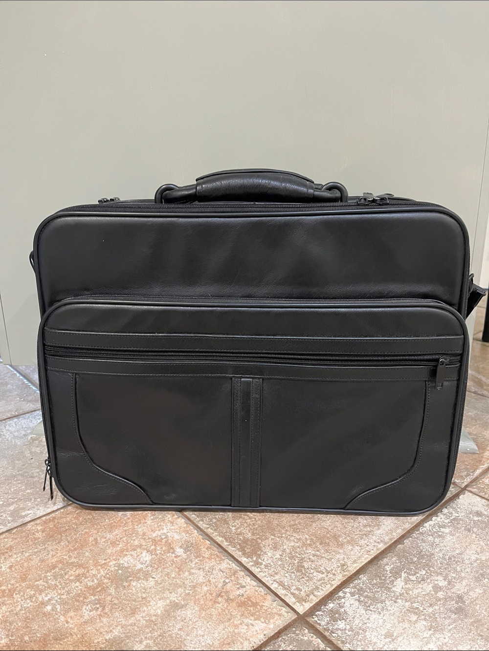 Men's Black Professional Briefcase - Unbranded